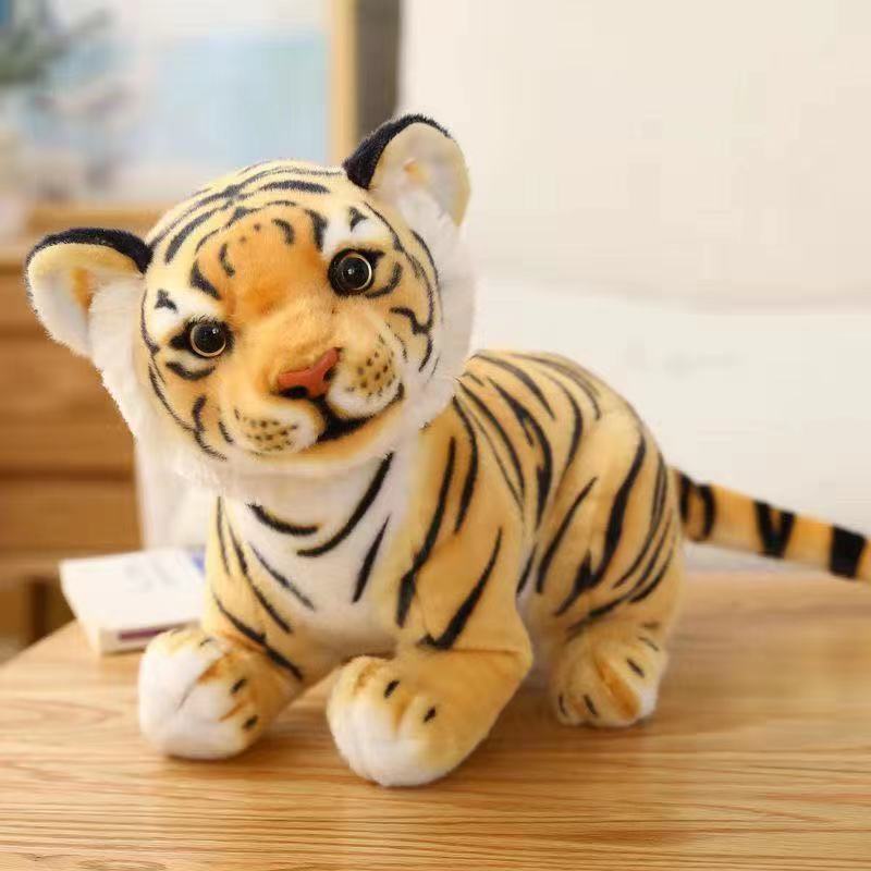 Chú Hổ Nhồi Bông Dễ Thương Dùng Làm Quà Tặng Cho Bé Thú nhồi bông hình hổ màu vàng/trắng mềm mại Thú Nhồi Bông Hình Con Hổ Dễ Thương Cho Bé Đồ chơi nhồi bông hình con hổ đáng yêu 24cm 27cm 34cm