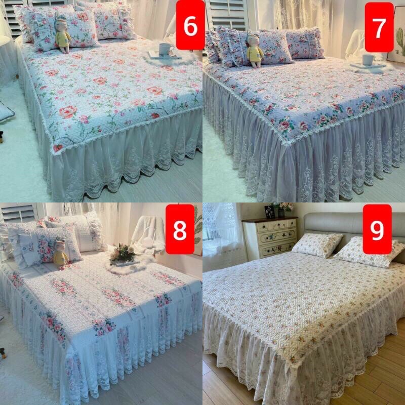 Ga cotton trần phủ bèo ren