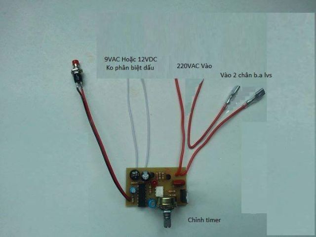 Mạch timer cho máy hàn cell