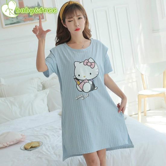 Đầm mặc ở nhà dáng suông dành cho mẹ bầu / phụ nữ sau sinh