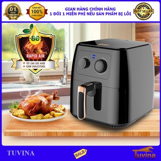 Nồi chiên không dầu 8 lít comet cm6856 - hàng chính hãng