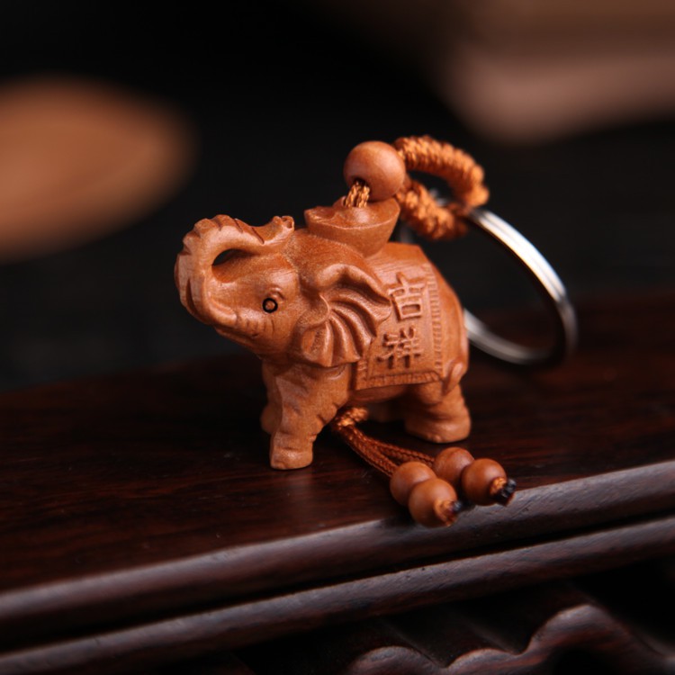 ⚡️Freeship 50k - Toàn quốc⚡️ Móc Khoá Điêu Khắc 3D 2 Mặt Phong Thuỷ Bằng Gỗ Gụ | BigBuy360 - bigbuy360.vn