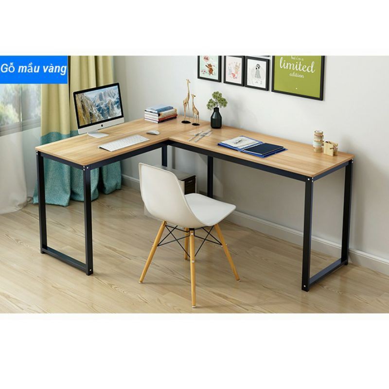 Bàn làm việc chữ L tiện dụng, đa năng, rộng rãi ( có thể đặt theo kích thước) | BigBuy360 - bigbuy360.vn
