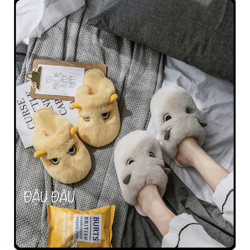 DÉP BÔNG ANGRY EYES LÔNG CỪU CAO CẤP