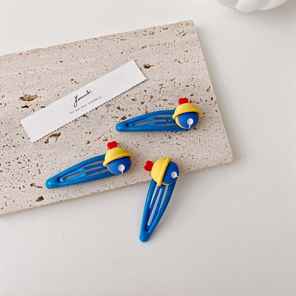 Dây cột tóc cao su/ kẹp tóc mặt hình Doraemon dễ thương phong cách Hàn Quốc cho nữ