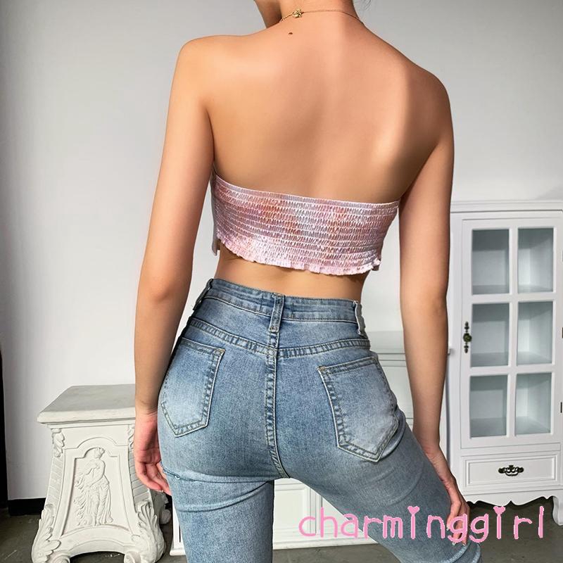 Áo Ống In Họa Tiết Gợi Cảm Cho Nữ