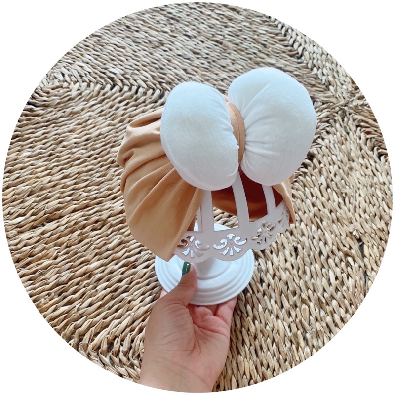 Mũ vải sang chảnh cho bé( 4-7kg.6-10kg)