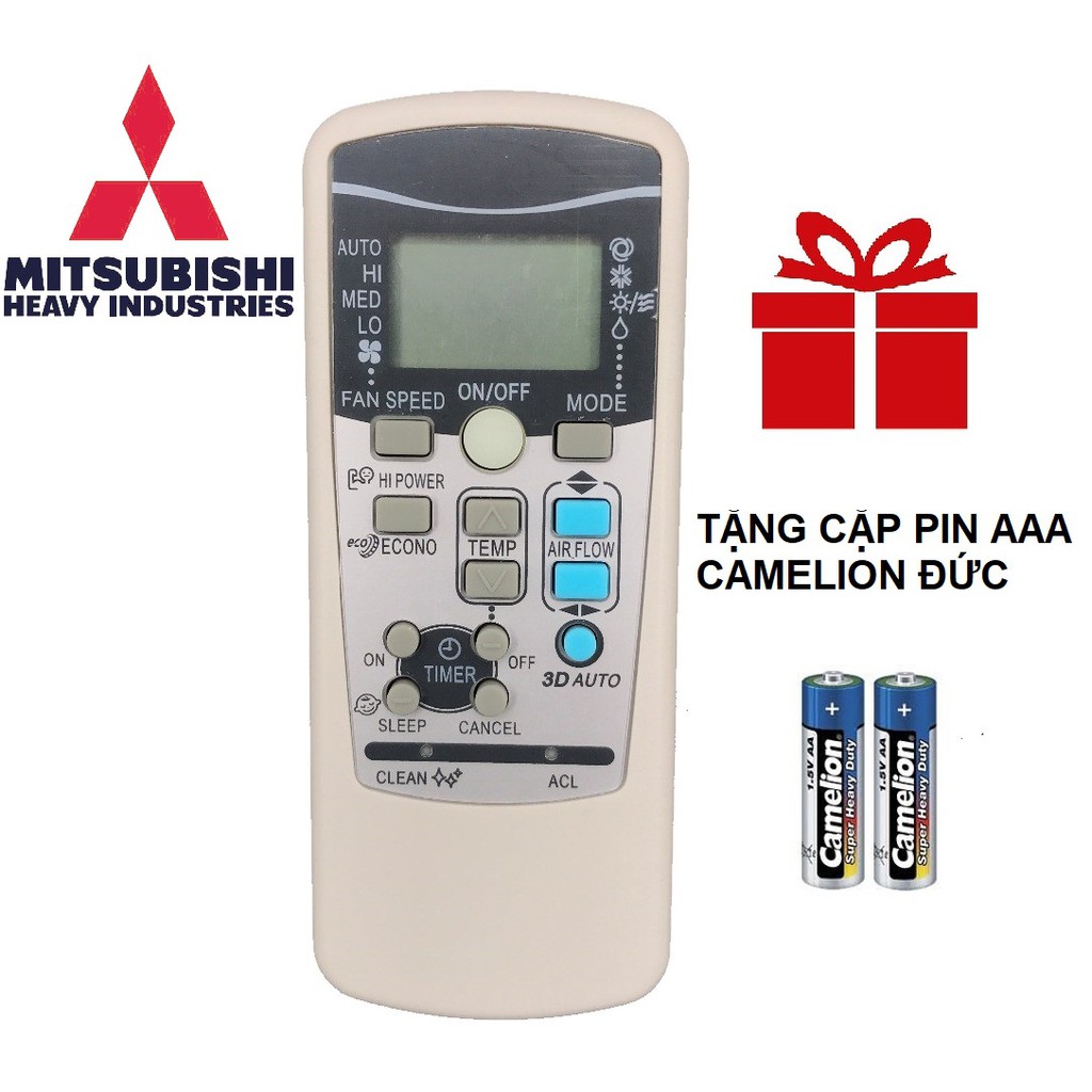 REMOTE MÁY LẠNH MITSUBISHI HEAVY RKX502A001 3D AUTO - ĐIỀU KHIỂN ĐIỀU HÒA MITSUBISHI HEAVY RKX502A001 3D AUTO