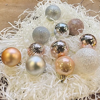 Set 4/6 quả châu trang trí Noel 4cm🌲- jollyblue