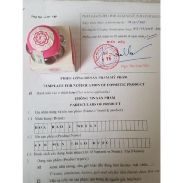 Kem Mụn Đông Y Hoa Anh Đào