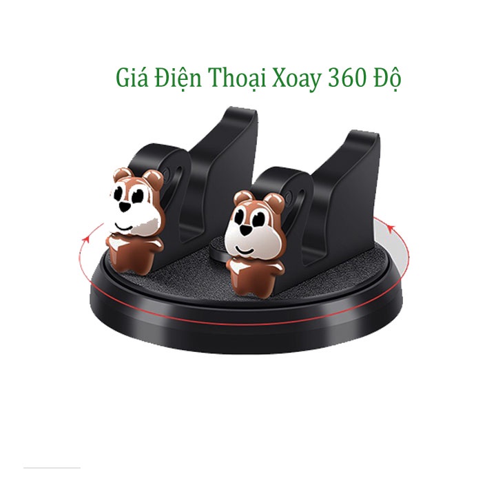 Giá Đỡ Điện Thoại Trên Ô Tô, Chống Trượt, Xoay 360 độ, Gắn Trên Taplo
