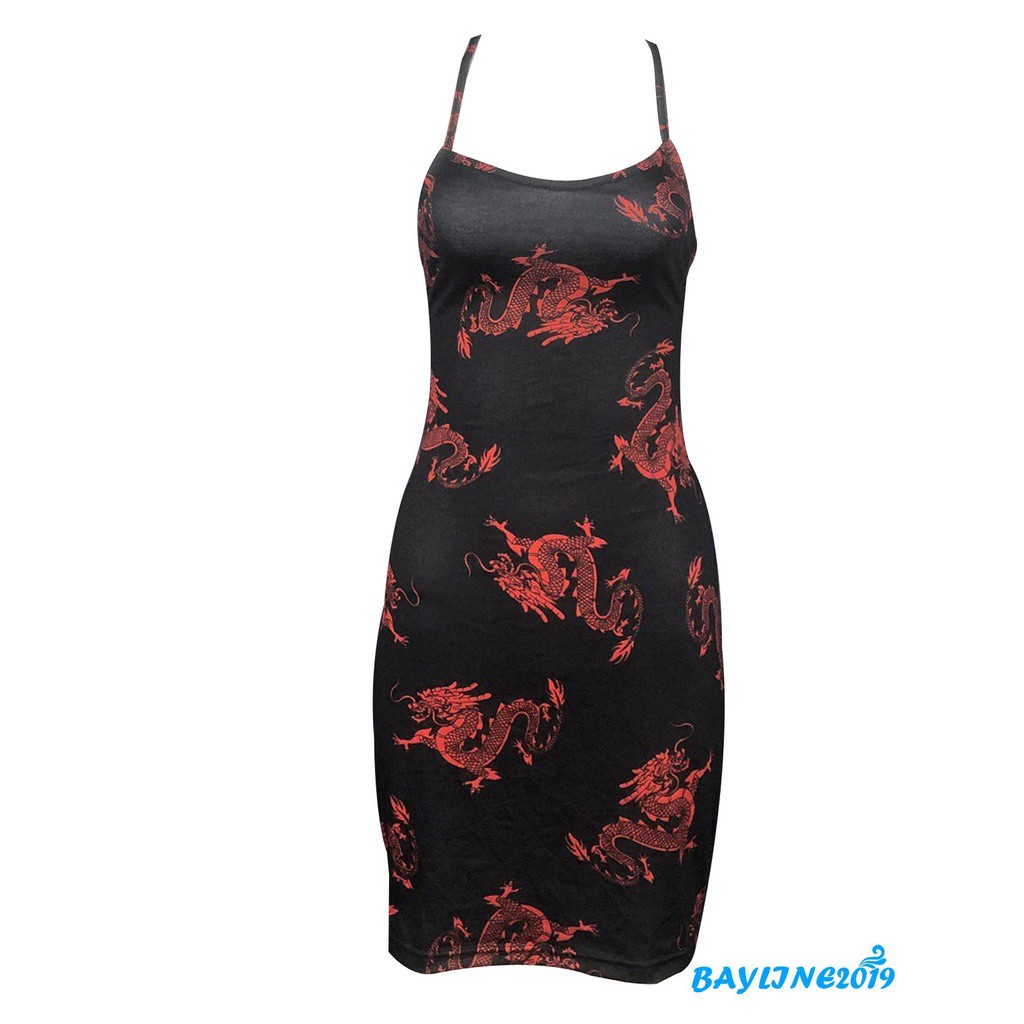 Đầm dây nữ hở lưng quyến rũ