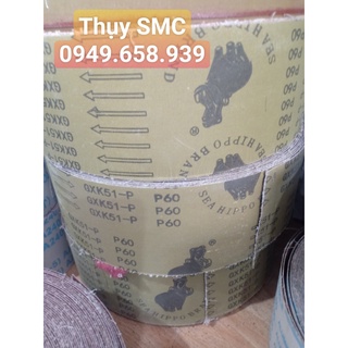 Giáp-nhám-ráp Lưng vàng nhám vải cứng GXK51 hiệu Tê Giác các cỡ cát ( giá 1M )