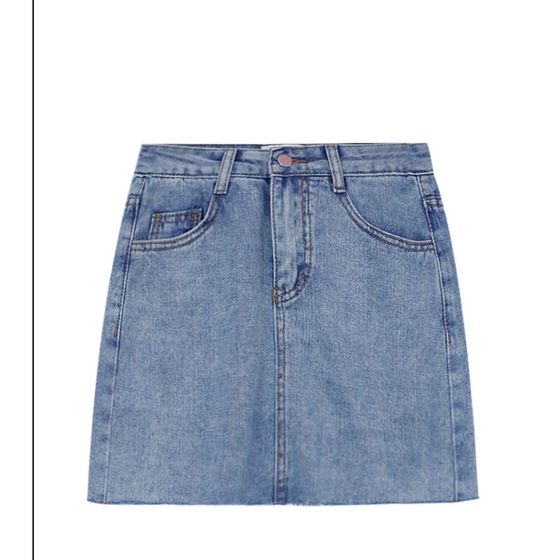 Chân váy bò, chân váy jean kèm quần bên trong dáng chữ A | BigBuy360 - bigbuy360.vn