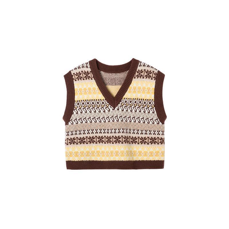 Áo Sweater Dệt Kim Cổ Chữ V Phong Cách Hàn Quốc Thời Trang Mùa Đông Mẫu Mới 2023 Cho Bé