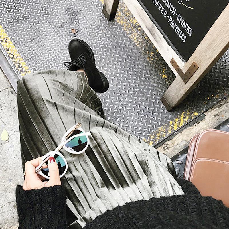 Chân Váy Xếp Li Lưng Cao Thời Trang Cho Nữ 7 Màu / 40-100kg | BigBuy360 - bigbuy360.vn