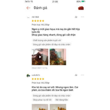 250gr Khô bò sợi ngắn cực thơm ngon vị cay