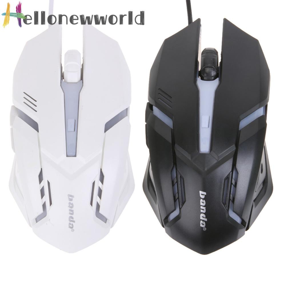 Hellonewworld 2400 DPI LED Optical 6D USB Wired Gaming Mouse Mini Game Mice For PC Laptop