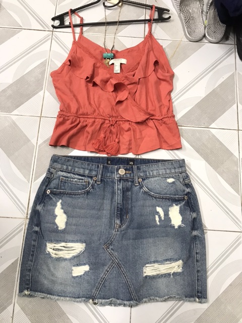 Áo dây cam f21 Vnxk