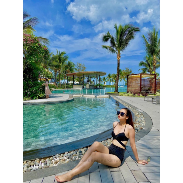 Bikini hai mảnh đen đi bơi cho nữ ( có hình khách chụp feedback) | BigBuy360 - bigbuy360.vn