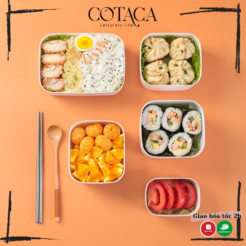 Hộp đựng cơm văn phòng, cơm bento, phong cách Nhật