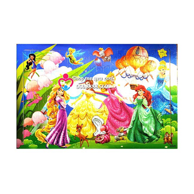 200 mảnh] Tranh ghép hình gỗ puzzle 200 pcs có khung nền - LEVEL 7