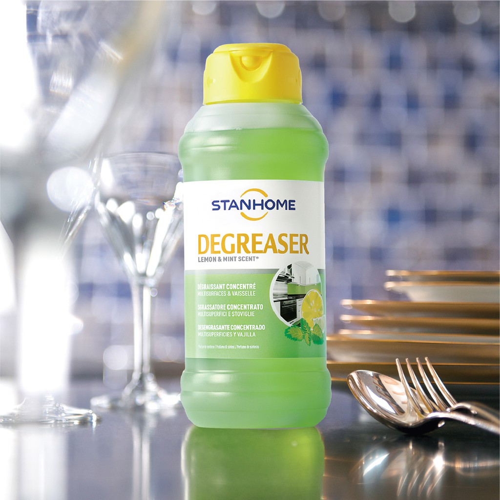 Nước Rửa Chén Hữu Cơ STANHOME Degreaser Hương Chanh Bạc Hà Tẩy Dầu Mỡ Đa Năng Cho Mọi Bề Mặt Nhà Bếp 750ML
