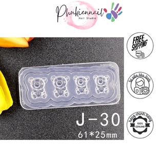 Khuoon silicon đúc charm nail các kiểu
