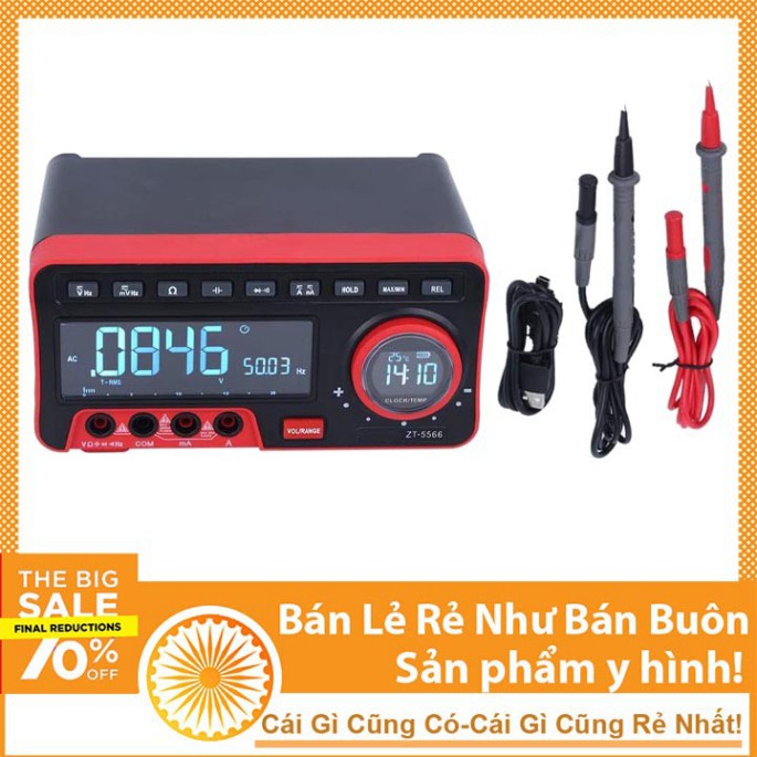 Đồng Hồ Vạn Năng Số Để Bàn Kiêm Loa Bluetooth ZT-5566