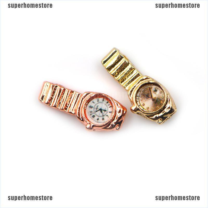 Mô Hình Đồng Hồ Xi Mạ Tỷ Lệ 1: 12 Trang Trí Nhà Búp Bê