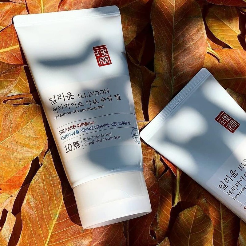 Gel dưỡng ILLIYOON Ceramide Ato Soothing Gel 30ml 175ml Kem dưỡng dạng gel đa năng Illiyoon cấp nước phục hồi da