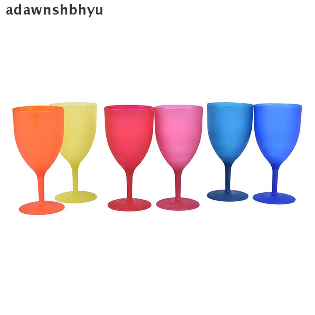 Set 6 Ly Nhựa Uống Rượu Cocktail Nhiều Màu