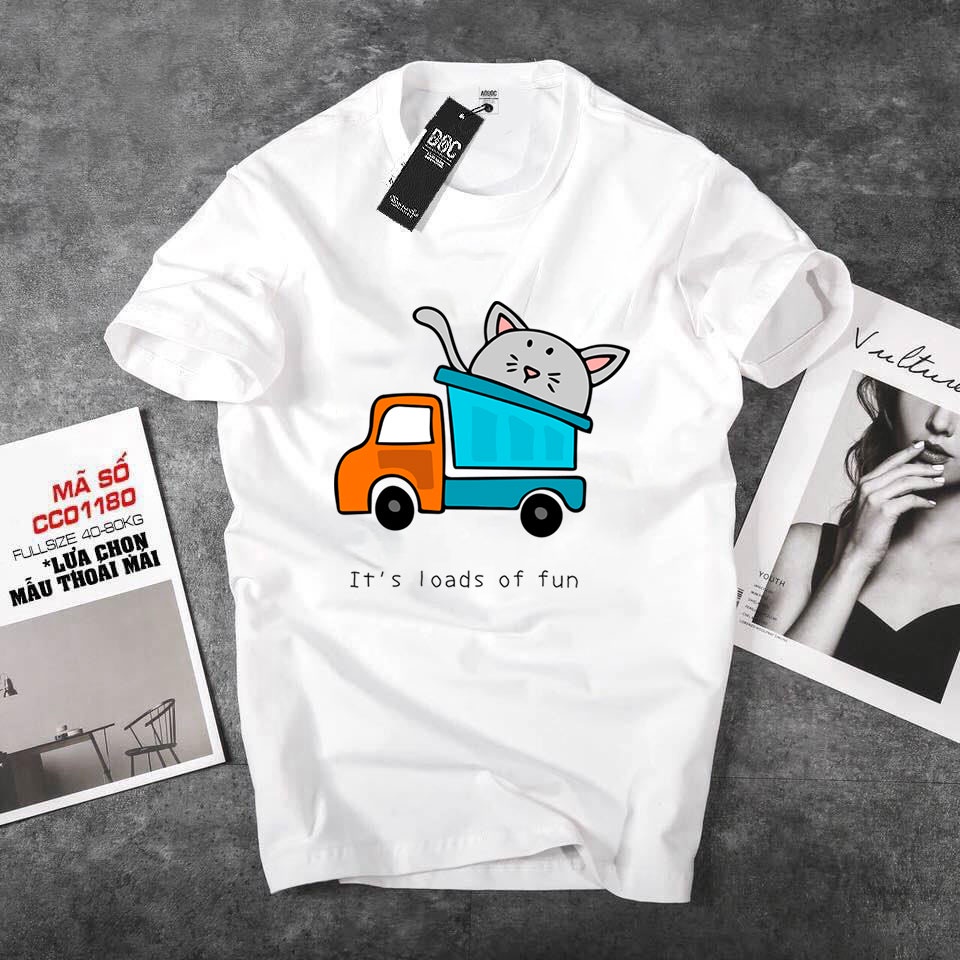 Áo thun cặp nam nữ in hình con chuột cute mẫu mới nhẩt vừa ra mắt - q26