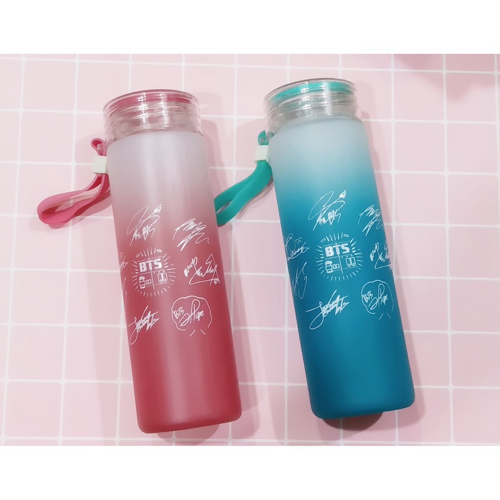 Bình nước blackpink màu loang BNK4 bình nước kpop army thần tượng 500ml