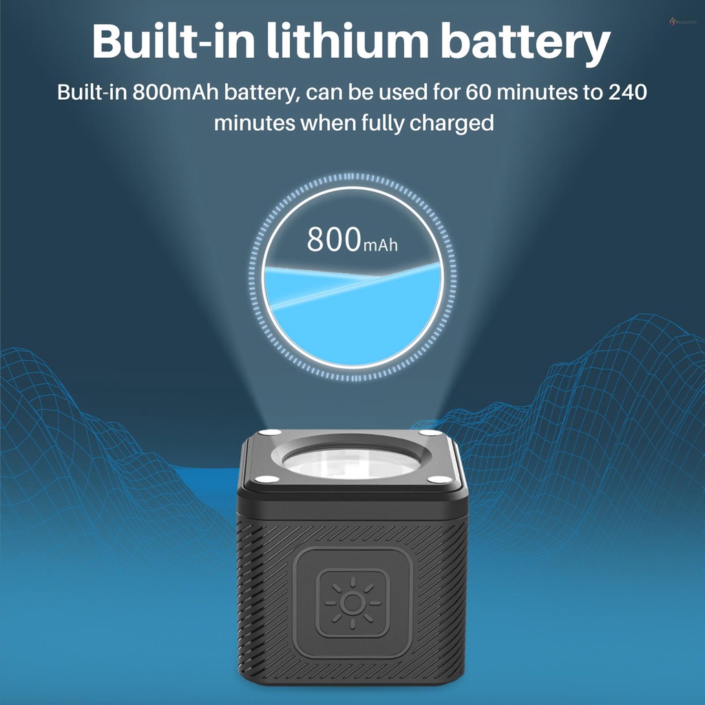 Bộ phụ kiện máy ảnh mini ip68 ulanzi l2 cob 5500k 4 cấp độ sáng với vỏ silicone từ tính chống thấm nước