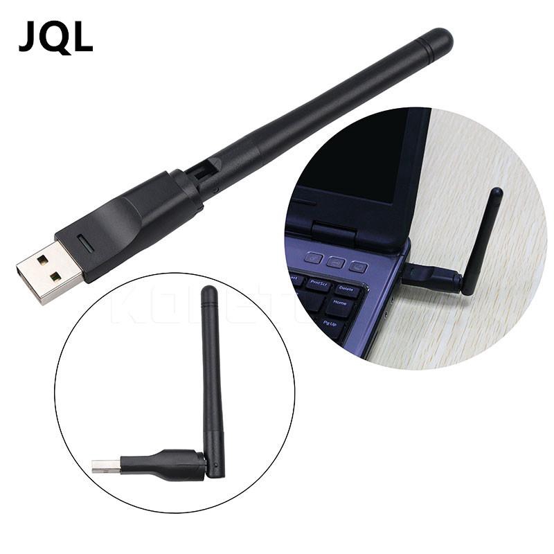 2pcs Mini USB WiFi Adapter 150Mbps 2dBi Antenna WiFi Receiver Network Card