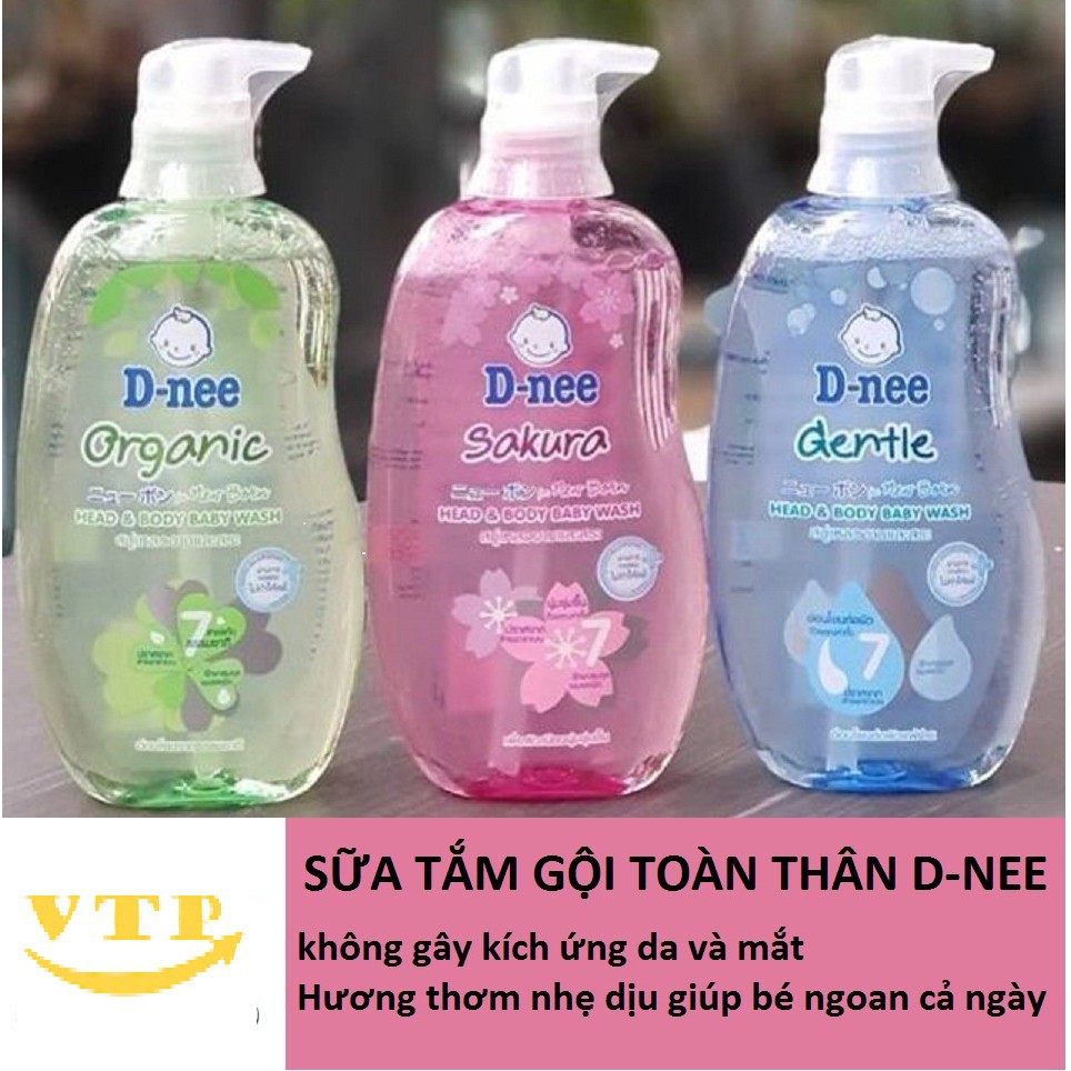 Tắm Gội Toàn Thân Dnee Pure 380ml Thái Lan