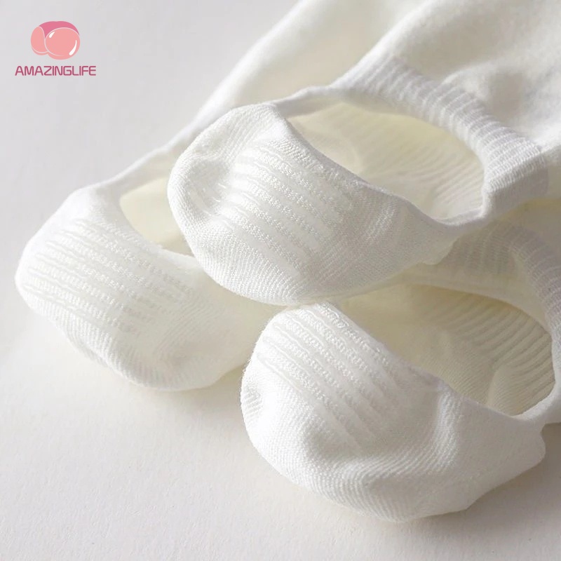 1 Đôi Vớ Thuyền Ngắn Co Giãn Thoáng Khí In Hình Động Vật Hoạt Hình Bằng Silicon Chống Trượt Thời Trang Xuân Hè