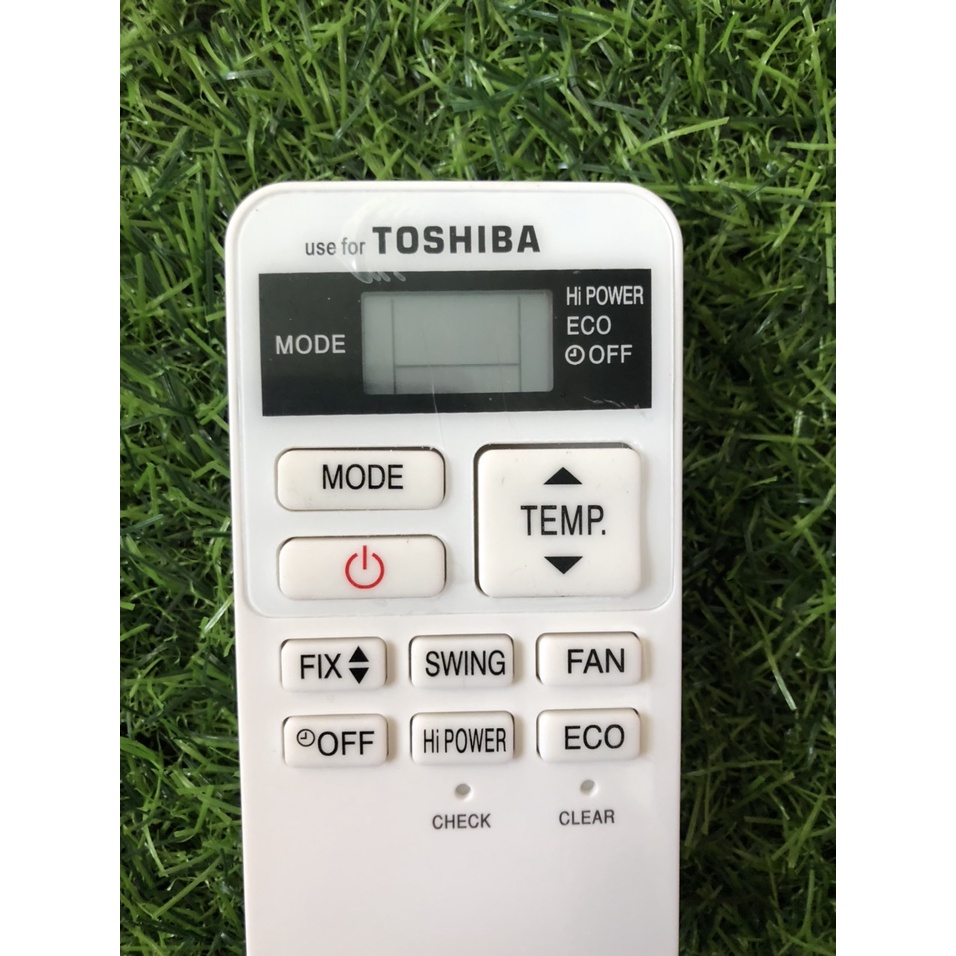 ĐIỀU KHIỂN ĐIỀU HÒA TOSHIBA RAS-07BKV-E (TRẮNG-NHỎ)  dùng cho  điều hòa 1 chiều và 2 chiều  - Tặng kèm pin chính  hãng