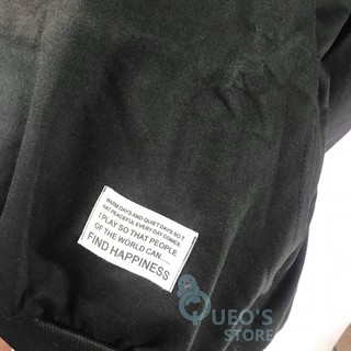 Áo hoodie thun thêu tag basic