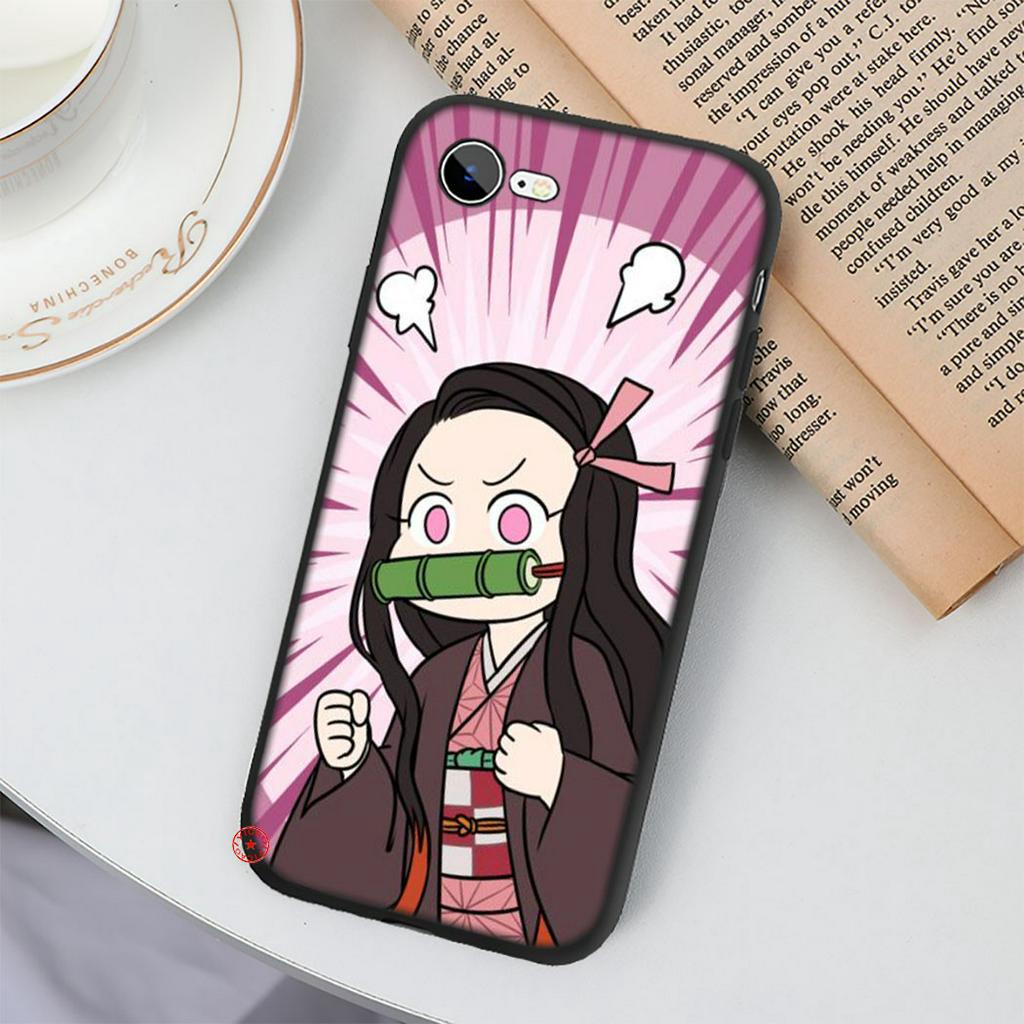 IPhone XS Max XR 10 X 5 5s 6 6s 7 8 Plus Soft Silicone Phone Cover 61SA Demon Slayer Kamado Nezuko