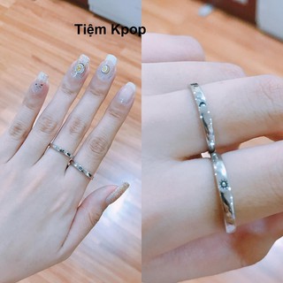 Cặp nhẫn Sun & Moon bạc 925 ( có ảnh thật)