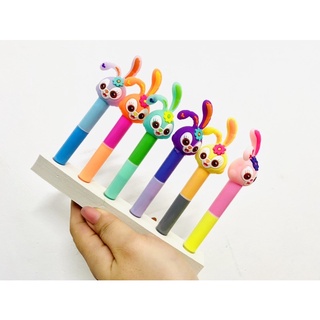 set bút 12 màu dạ quang hình thú