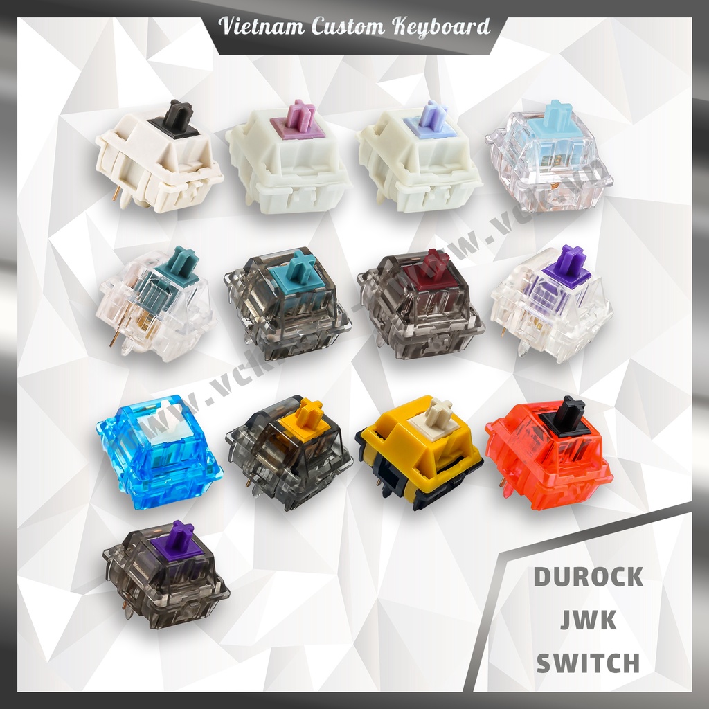 Durock JWK Switch | Koala | Mauve | Lilac | Giant V2 | T1 | Burgundy | Medium Tactile | OA | FFF/FFFF Cheese | Queen VCK