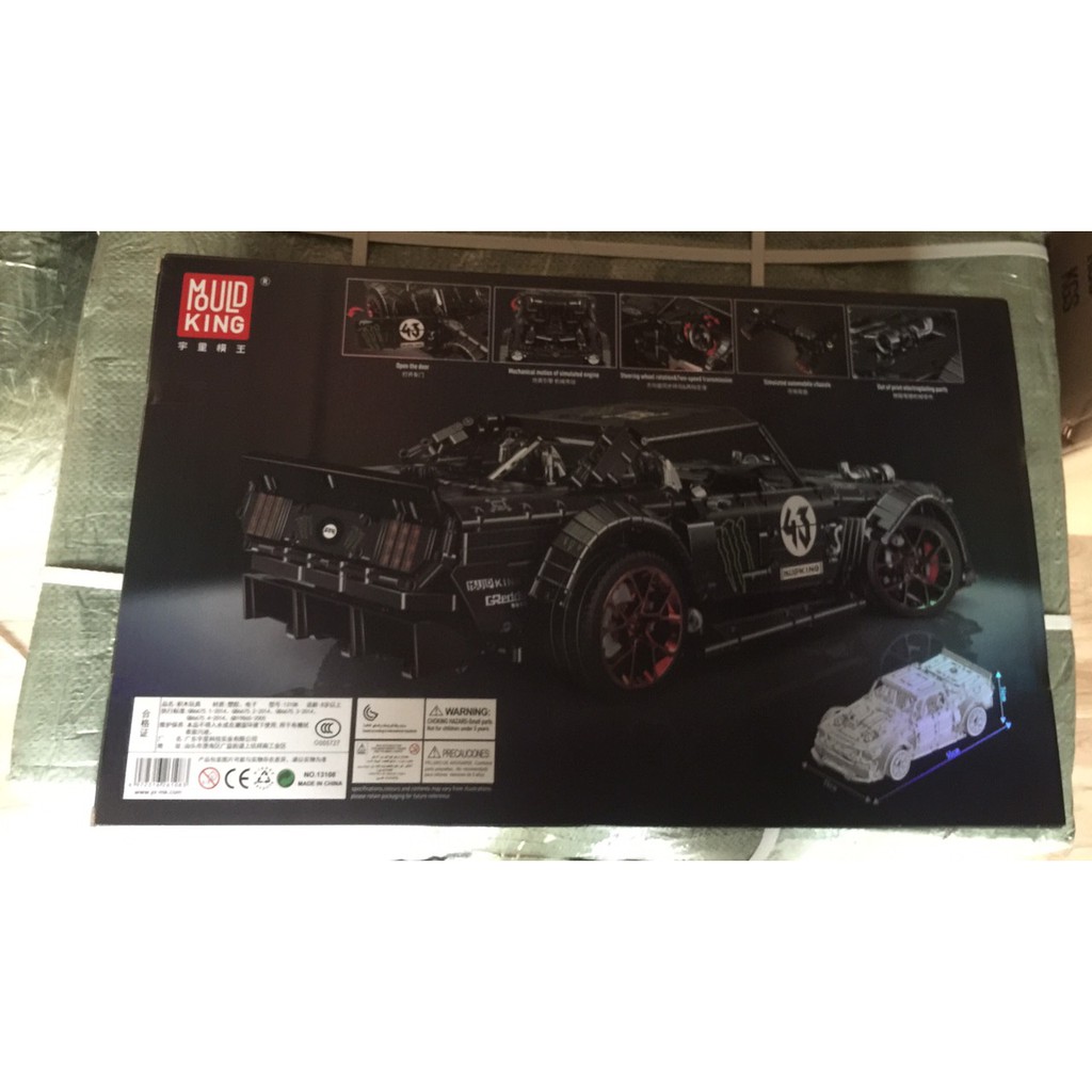 Đồ chơi lắp ráp Siêu Xe Mould King 13108 Ford Mustang Hoonicorn Racing Car