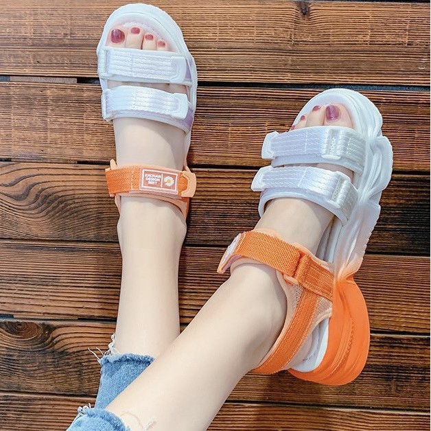 Giày sandal nữ đế cao 2 màu MWC NUSD- 2769