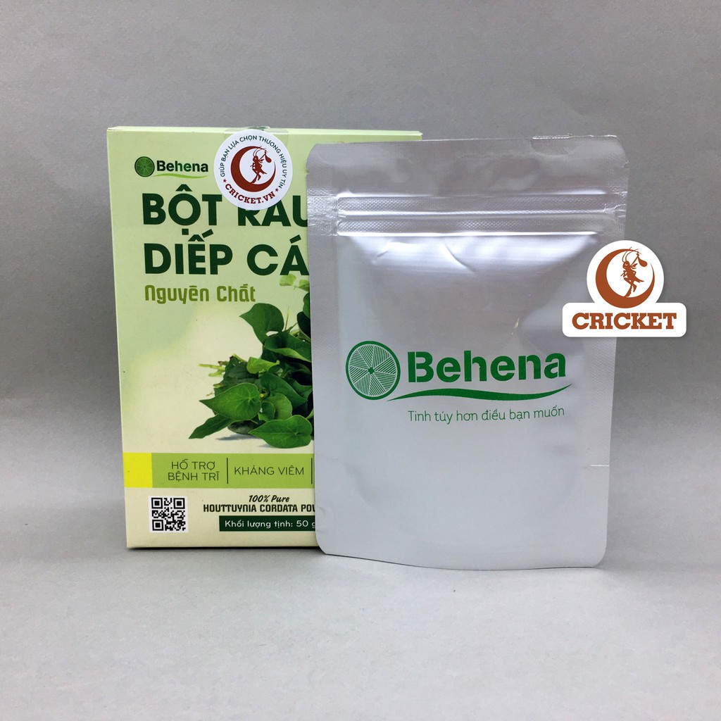 Bột Diếp Cá Nguyên Chất Sấy Lạnh Behena (50g) Hỗ Trợ Bệnh Trĩ, Ngừa Viêm, Hết Mụn Mờ Thâm, Làm Đẹp Da,Trắng Da, Detox | BigBuy360 - bigbuy360.vn
