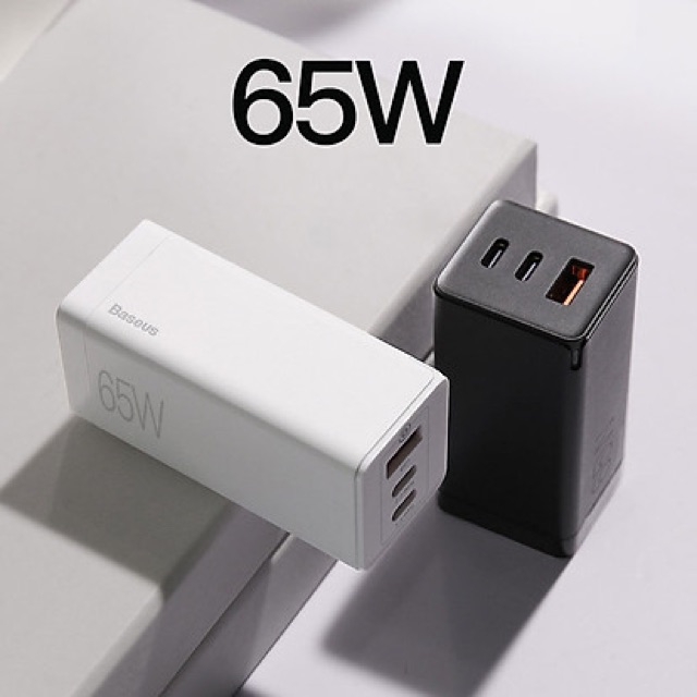 Bộ sạc nhanh đa năng thế hệ mới Baseus GaN Travel Quick Charger 65W cho Smartphone/ Tablet/ iPad/ Macbook/ Laptop