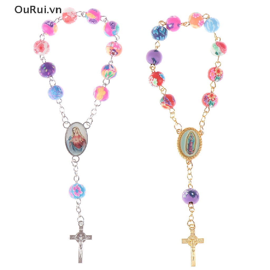 {RUI} Vòng Tay Chuỗi Hạt Công Giáo Đức Mẹ Mary Christian {OuRui.vn}