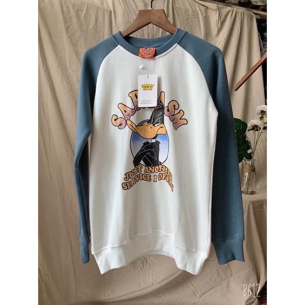 Áo nỉ dài tay phối raglan cá tính chất nỉ chân cua mịn đẹp